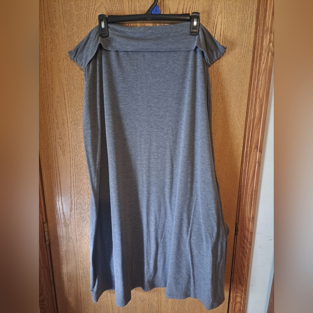 Faded Glory Gray Maxi Skirt